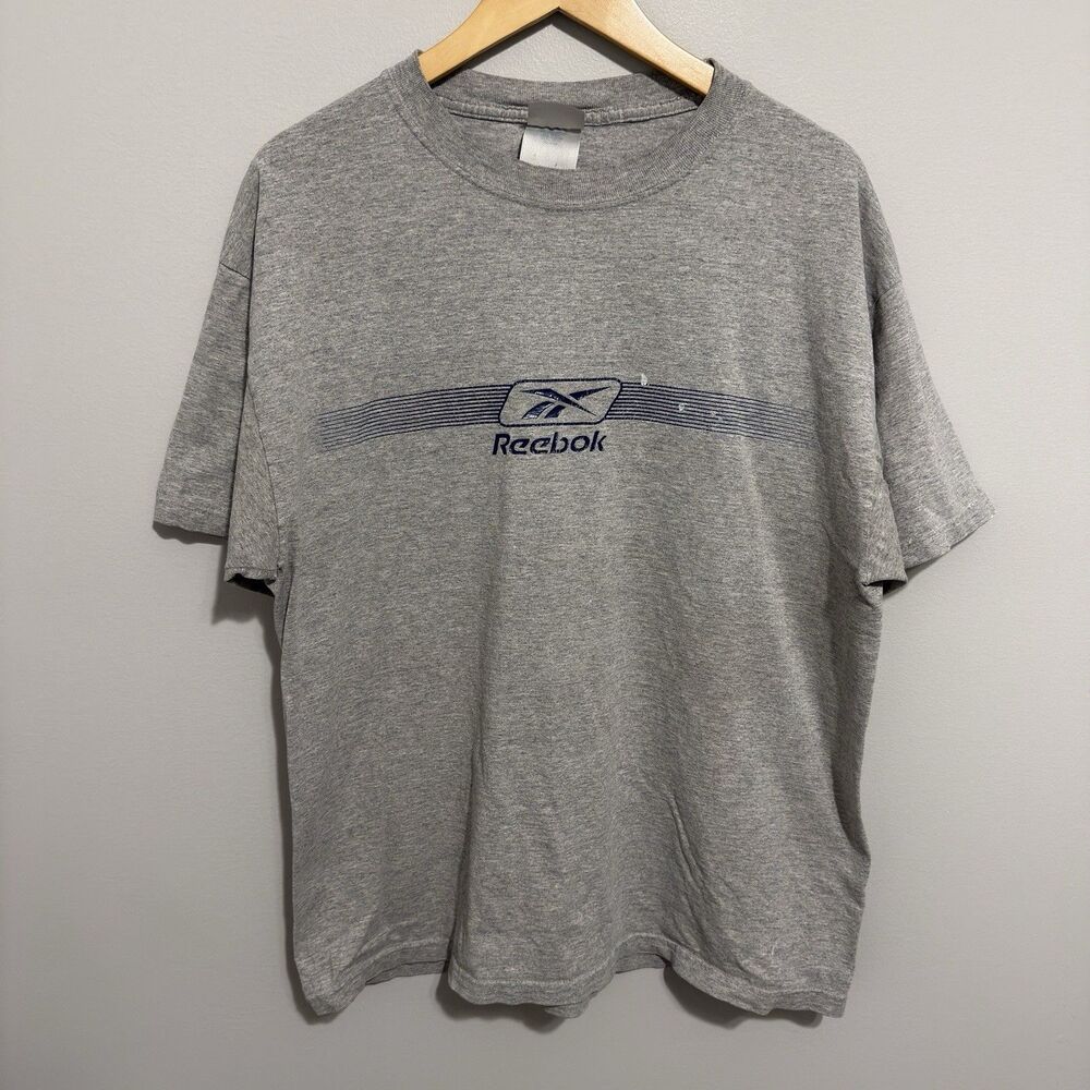 Vintage Y2K Reebok Logo Athletic Sportswear Graphic T-Shirt Size L